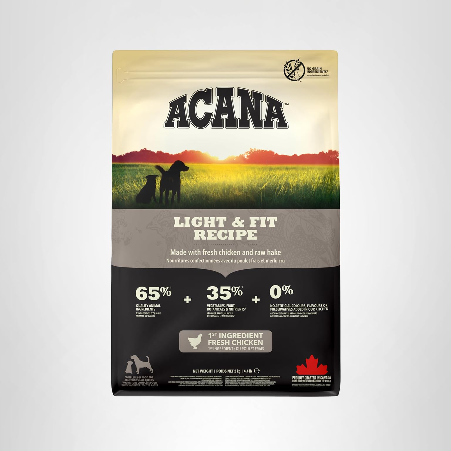 ACANA (アカナ) ドッグフード ライト&フィット [国内正規品] 2袋 ACANA (アカナ) ライト&フィット ドッグフード